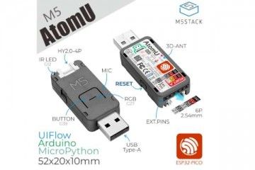 m5stack M5STACK AtomU ESP32 Development Kit with USB-A, M5STACK K117