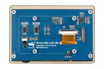  WAVESHARE 5inch Capacitive IPS Touch Display for Raspberry Pi, 800×480, DSI Interface, Low Power, Waveshare 21973