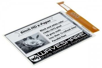 e-paper WAVESHARE 1448×1072 high definition, 6inch E-Ink raw display, Waveshare 17490