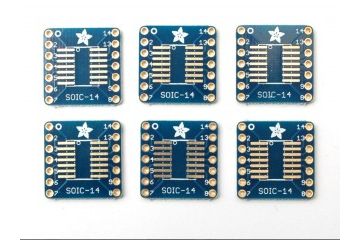 breakout boards  ADAFRUIT SMT Breakout PCB for SOIC-14 or TSSOP-14 - 6 Pack, adafruit 1210
