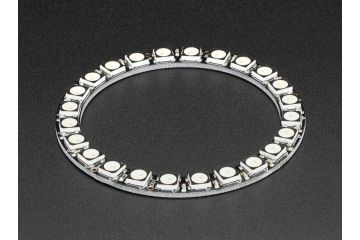 LEDs ADAFRUIT NeoPixel Ring - 24 x 5050 RGBW LEDs w - Integrated Drivers - Warm White - 3000 K, adafruit 2861
