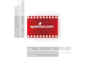 breakout boards  SPARKFUN SparkFun SOIC to DIP Adapter - 20-Pin, spark fun 00495