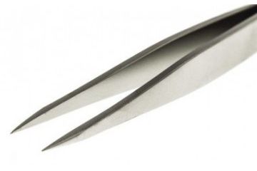 tweezers RS PRO 120 mm Anti-Magnetic Stainless Steel Flat Tweezers, RS Pro, 476-8249
