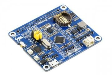 HATs WAVESHARE Power Management HAT for Raspberry Pi, Embedded Arduino MCU and RTC, Waveshare 17210