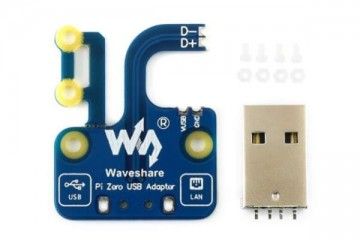HATs WAVESHARE Pi Zero USB Adapter, Additional USB-A Connector for Zero, Waveshare 15641