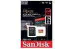 sd kartice SANDISK SDXC SANDISK MICRO 64GB EXTREME, 170/80MB/s, A2, U3, V30, C10, UHS-I, adapter, Sandisk SDSQXAH-064G-GN6MA