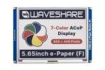 e-paper WAVESHARE 5.65inch ACeP 7-Color E-Paper E-Ink Display Module, 600×448 Pixels, Waveshare 18295