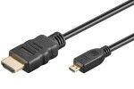 kabli GOOBAY High-speed micro HDMI/HDMI cable with Ethernet (4K/60Hz), 5.0, GOOBAY 53787