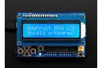 displays ADAFRUIT LCD Shield Kit w - 16x2 Character Display - Only 2 pins used -  BLUE AND WHITE, Adafruit 772